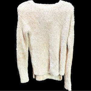 ELLEN TRACY Fuzzy Soft Light Link Sweater Size Small